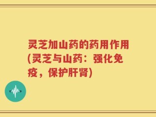 灵芝加山药的药用作用(灵芝与山药：强化免疫，保护肝肾)