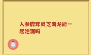 人参鹿茸灵芝海龙能一起泡酒吗