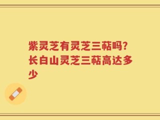 紫灵芝有灵芝三萜吗？长白山灵芝三萜高达多少