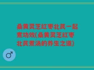 桑黄灵芝红枣北芪一起煮功效(桑黄灵芝红枣北芪煮汤的养生之道)