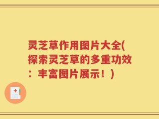 灵芝草作用图片大全(探索灵芝草的多重功效：丰富图片展示！)