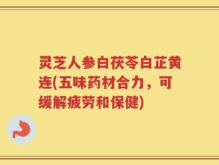 灵芝人参白茯苓白芷黄连(五味药材合力，可缓解疲劳和保健)