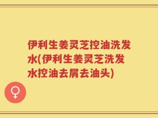 伊利生姜灵芝控油洗发水(伊利生姜灵芝洗发水控油去屑去油头)