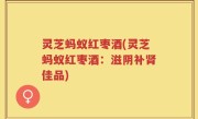 灵芝蚂蚁红枣酒(灵芝蚂蚁红枣酒：滋阴补肾佳品)