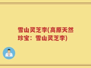 雪山灵芝李(高原天然珍宝：雪山灵芝李)