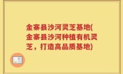 金寨县沙河灵芝基地(金寨县沙河种植有机灵芝，打造高品质基地)