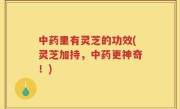中药里有灵芝的功效(灵芝加持，中药更神奇！)