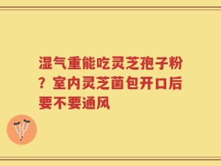 湿气重能吃灵芝孢子粉？室内灵芝菌包开口后要不要通风