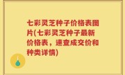 七彩灵芝种子价格表图片(七彩灵芝种子最新价格表，速查成交价和种类详情)