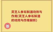 灵芝人参石斛酒功效与作用(灵芝人参石斛酒的功效与作用解析)