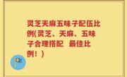 灵芝天麻五味子配伍比例(灵芝、天麻、五味子合理搭配  最佳比例！)
