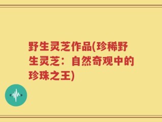 野生灵芝作品(珍稀野生灵芝：自然奇观中的珍珠之王)