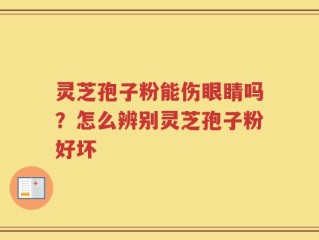 灵芝孢子粉能伤眼睛吗？怎么辨别灵芝孢子粉好坏
