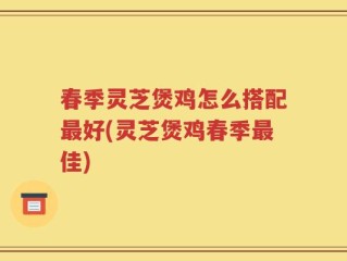 春季灵芝煲鸡怎么搭配最好(灵芝煲鸡春季最佳)