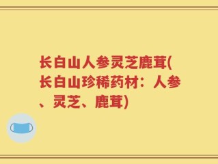 长白山人参灵芝鹿茸(长白山珍稀药材：人参、灵芝、鹿茸)