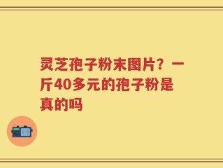 灵芝孢子粉末图片？一斤40多元的孢子粉是真的吗
