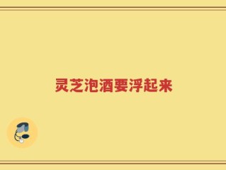 灵芝泡酒要浮起来