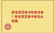 野生灵芝孢子粉有没有？野生灵芝孢子粉怎么收集