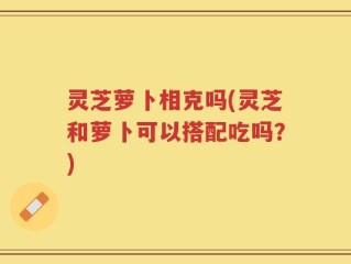 灵芝萝卜相克吗(灵芝和萝卜可以搭配吃吗？)