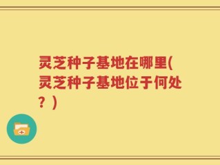 灵芝种子基地在哪里(灵芝种子基地位于何处？)