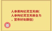人参黑枸杞灵芝天麻(人参枸杞灵芝天麻合力，营养好处翻倍)