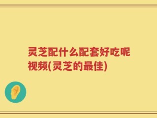灵芝配什么配套好吃呢视频(灵芝的最佳)