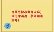 用灵芝做冰棍可以吗(灵芝冰淇淋，享受健康美味)