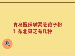 青岛医保城灵芝孢子粉？东北灵芝有几种