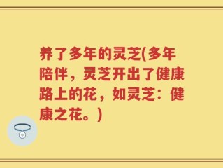 养了多年的灵芝(多年陪伴，灵芝开出了健康路上的花，如灵芝：健康之花。)