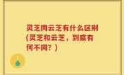 灵芝同云芝有什么区别(灵芝和云芝，到底有何不同？)