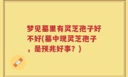 梦见墓里有灵芝孢子好不好(墓中现灵芝孢子，是预兆好事？)