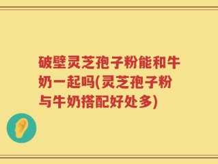 破壁灵芝孢子粉能和牛奶一起吗(灵芝孢子粉与牛奶搭配好处多)