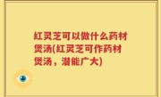 红灵芝可以做什么药材煲汤(红灵芝可作药材煲汤，潜能广大)