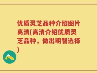 优质灵芝品种介绍图片高清(高清介绍优质灵芝品种，做出明智选择)