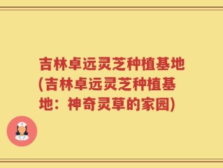 吉林卓远灵芝种植基地(吉林卓远灵芝种植基地：神奇灵草的家园)