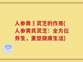 人参黄茋灵芝的作用(人参黄芪灵芝：全方位养生，重塑健康生活)