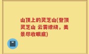 山顶上的灵芝山(登顶灵芝山 云雾缭绕，美景尽收眼底)