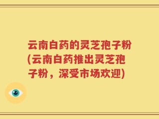 云南白药的灵芝孢子粉(云南白药推出灵芝孢子粉，深受市场欢迎)
