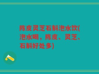 陈皮灵芝石斛泡水饮(泡水喝，陈皮、灵芝、石斛好处多)