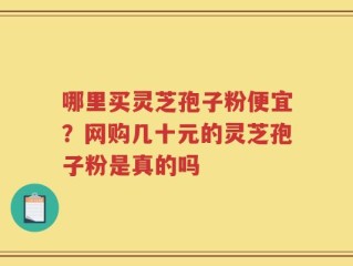 哪里买灵芝孢子粉便宜？网购几十元的灵芝孢子粉是真的吗