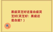黑底灵芝好还是白底灵芝好(灵芝好：黑底还是白底？)