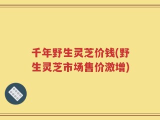 千年野生灵芝价钱(野生灵芝市场售价激增)