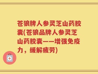 苍狼牌人参灵芝山药胶囊(苍狼品牌人参灵芝山药胶囊——增强免疫力，缓解疲劳)