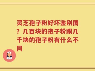 灵芝孢子粉好坏鉴别图？几百块的孢子粉跟几千块的孢子粉有什么不同