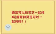 鹿茸可以和灵芝一起炖吗(鹿茸和灵芝可以一起炖吗？)