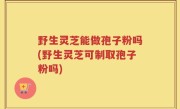 野生灵芝能做孢子粉吗(野生灵芝可制取孢子粉吗)