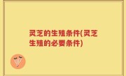 灵芝的生殖条件(灵芝生殖的必要条件)