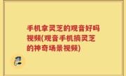 手机拿灵芝的观音好吗视频(观音手机摘灵芝的神奇场景视频)