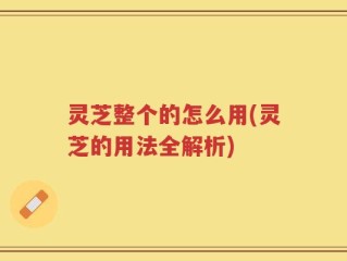 灵芝整个的怎么用(灵芝的用法全解析)
