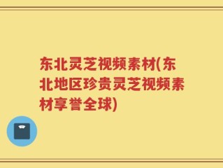 东北灵芝视频素材(东北地区珍贵灵芝视频素材享誉全球)
